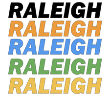 2 x RALEIGH BIKE down tube -