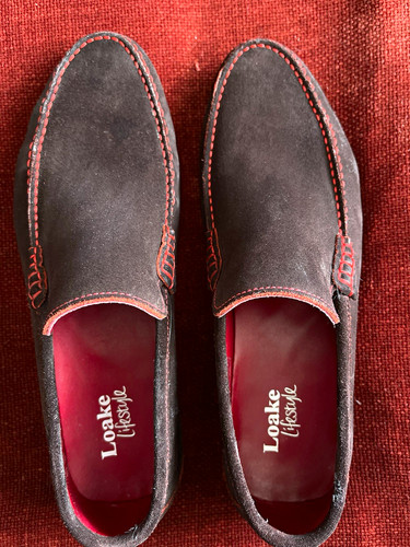 Loake men black - loake, suede
