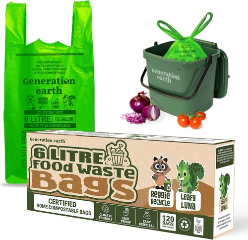 120pcs compostable caddy - 120pcs, 6l