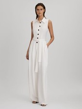 REISS Perla Belted Wide Leg