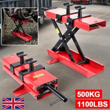 500KG Motorbike Motorcycle Table Bench Workshop Scissor Lift Jack Stand Paddock
