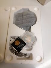 Franklin Mint Star Trek Enterprise-D Pocket Watch with leather pouch + chain NEW