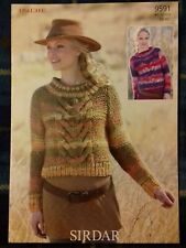 Knitting Pattern - Sirdar Lady's Sweaters, Indie, 9591 (201410)
