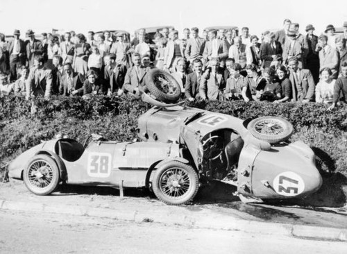 Two crashed cars from the - two,