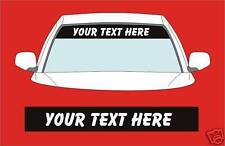 SUN STRIP ADD YOUR OWN TEXT DECALS GRAPHICS choose any 2 colours from list