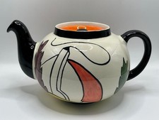 VINTAGE OLD ELLGREAVE POTTERY LORNA BAILEY HOUSE AND PATH HAND PAINTED TEAPOT