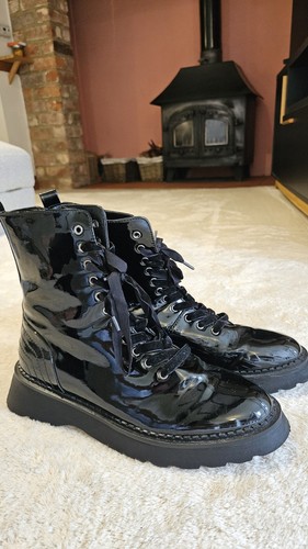 Ladies patent boots next - by,