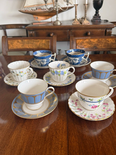 Spode real old - willow, mixed