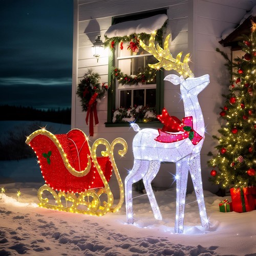 5ft christmas reindeer and - christmas,