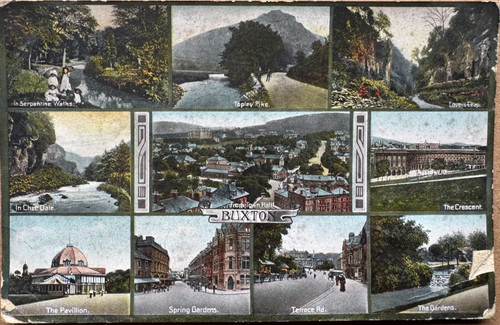 Vintage postcard buxton - postcard,