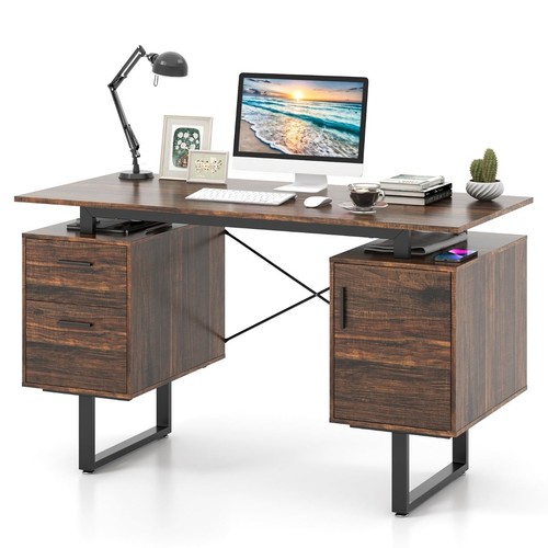 Computer desk with floating - computer,
