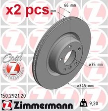 X2 PCS REAR BRAKE DISC ROTOS