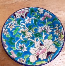 Longwy pin dish antique 1883