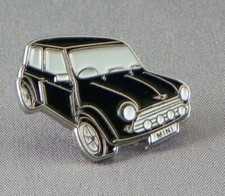 Black mini car enamel - mini, pin