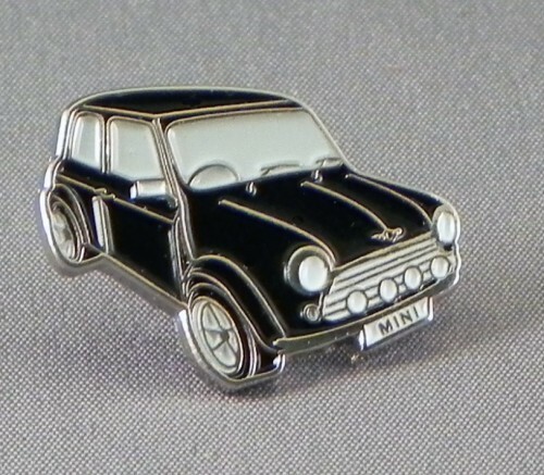 Black mini car - black, enamel