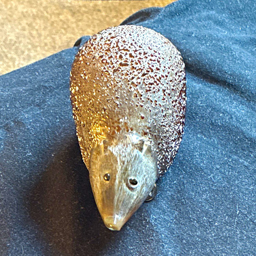 Glass hedgehog figurine - hedgehog,