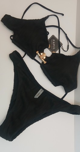 Zaful black ribbed strappy - zaful,