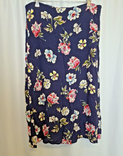 Joules Skirt Floral Navy Blue