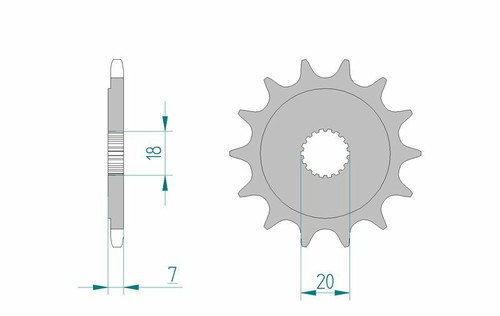 Afam standard steel pinion - afam,