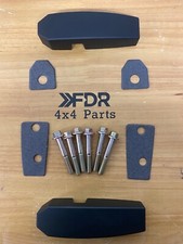  Land Rover Defender 90 110 83-16 Black Aluminium Windscreen Bracket Set GA1142B