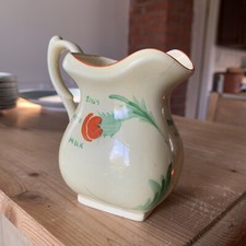 A Nice Carlton ware Milk Jug Tourist Ware From Margaret’s Bay With Motto & Poppy