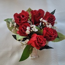 2 Artifical Flower Candle