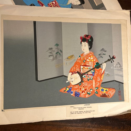 Keiko yurimoto woodblock - keiko,