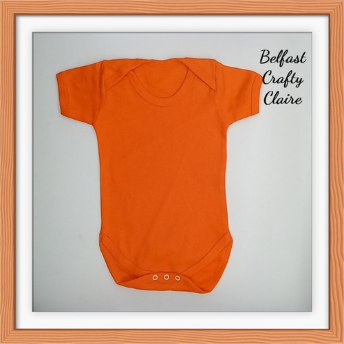 Orange baby short sleeve - short,