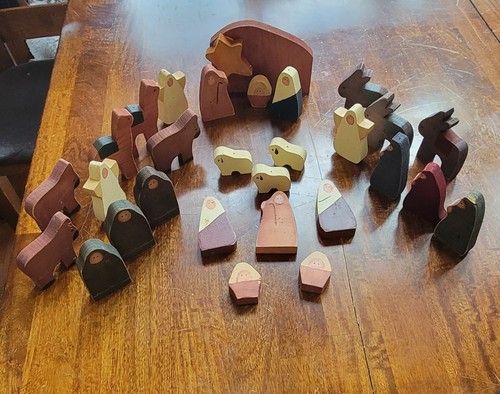 Large 29pc handmade - large, wooden