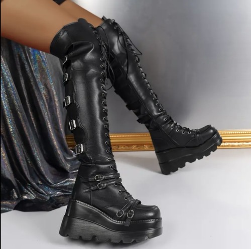 Women gothic punk - women's, boots