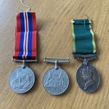 WW2 British Medal Group X3 inc