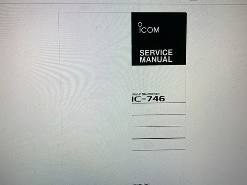 Icom 746 service - ic-746,