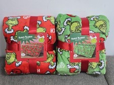 Grinch Soft Fleece Throw