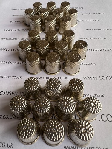 Silver metal thimbles - 5,