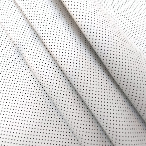 White perforated genuine