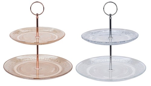 Tier glass cake stand - tier,