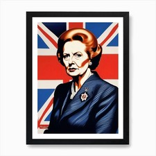 Margaret Thatcher Art Print Framed Wall Art Poster Canvas Print Picture