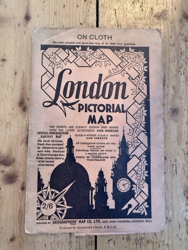 Lovely london pictorial - map, on