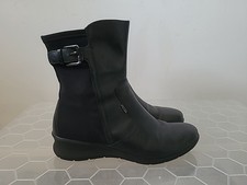 ECCO BLACK LEATHER GORETEX ANKLE BOOTS SIZE 5
