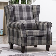 High wing back armchair - high,