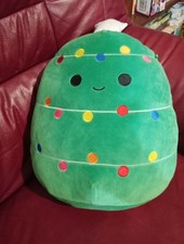 Squishmallows Christmas Tree Plush - Carol The Christmas Tree - approx 25cm tall
