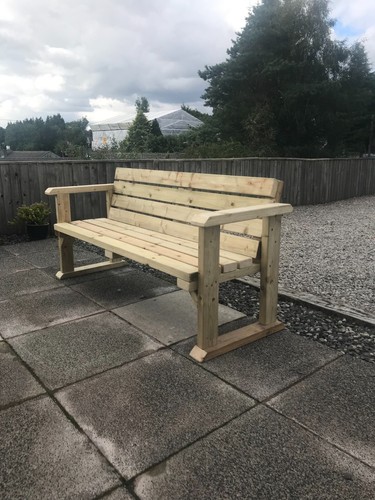 Handmade wooden bench - wooden,