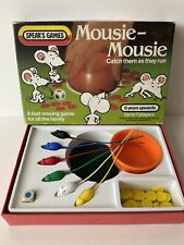 Mousie Mousie Catch Them as they Run Vintage 1963 Spear's Games Board mouse Game