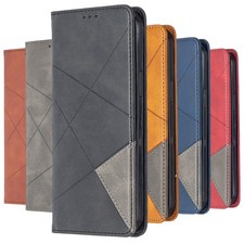 Magnetic Leather Wallet Case