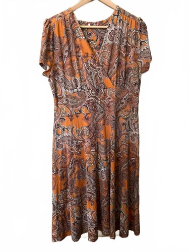 Joe brown paisley print orange