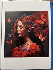 Butterfly Lady Signed Emo