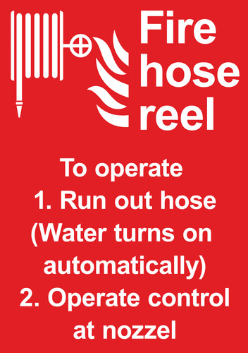Fire hose reel instructions - hose,