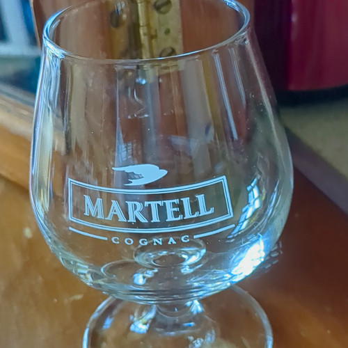 Small martell branded cognac - martell,