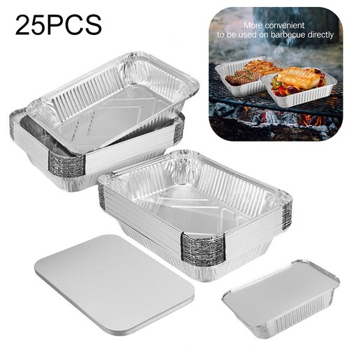 Foil trays tin lids - 25,