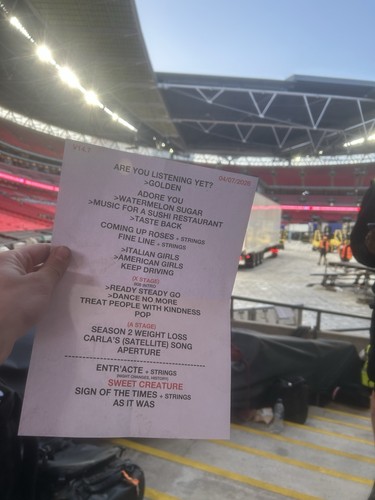 Harry styles setlist - harry, london